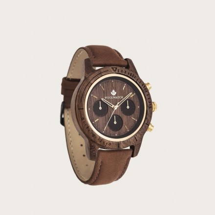 Walnut Gold Pecan - Chronus 42MM