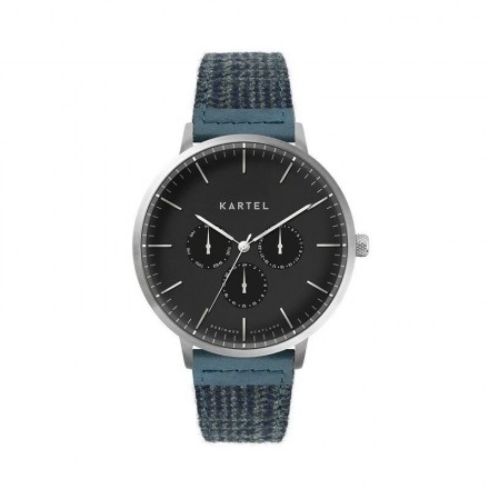 CUILLIN 43MM BLUE FABRIC STRAP WATCH