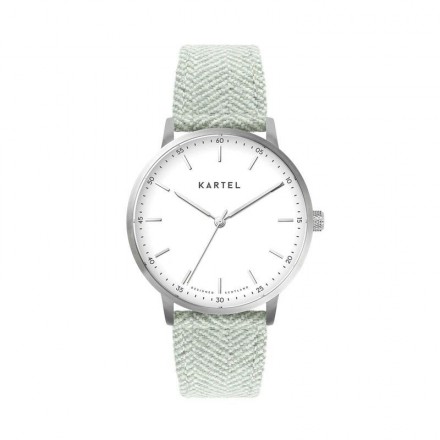 HUME 40MM BLUE FABRIC STRAP WATCH