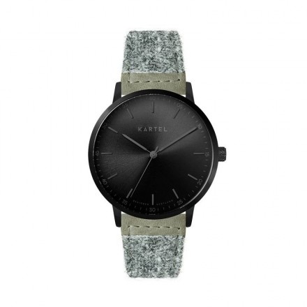 HUME 40MM GREY HARRIS TWEED STRAP WATCH