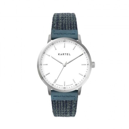 HUME 40MM BLUE FABRIC STRAP WATCH