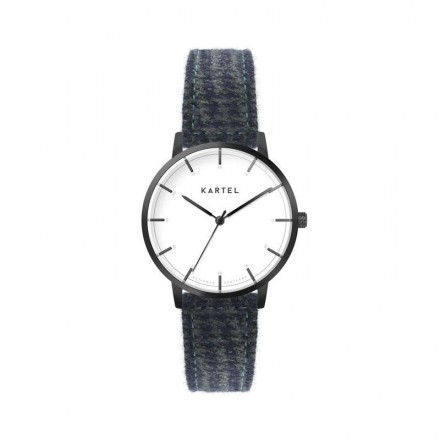 ISLA 34MM BLUE FABRIC STRAP WATCH