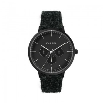 CUILLIN 43MM GREY HARRIS TWEED STRAP WATCH