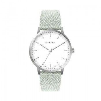 HUME 40MM BLUE FABRIC STRAP WATCH