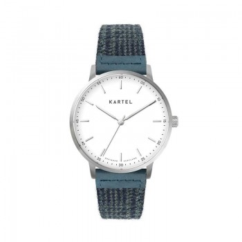 HUME 40MM BLUE FABRIC STRAP WATCH