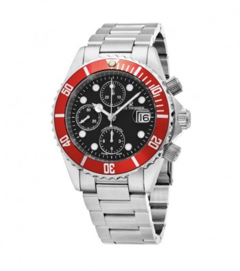 Revue Thommen Men's 17571.6136 'Diver' Black Dial Stainless Steel Chronograph Swiss Automatic Watch