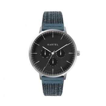 CUILLIN 43MM BLUE FABRIC STRAP WATCH