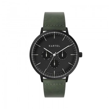 CUILLIN 43MM GREEN LEATHER STRAP WATCH